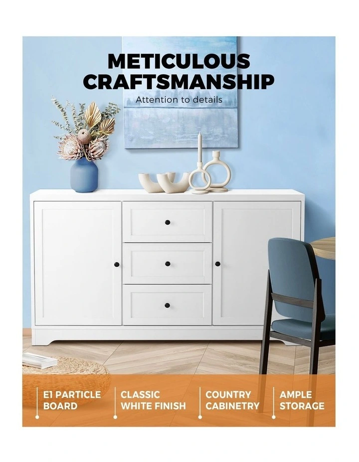 Oikiture Buffet Sideboard Storage Cabinet Hamptons image 5