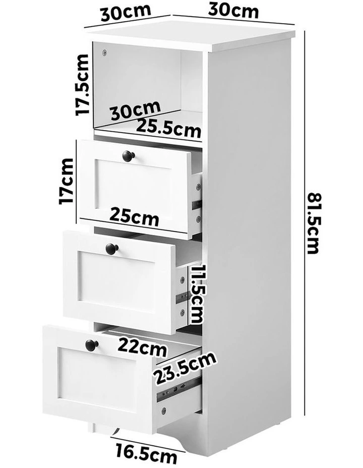 Oikiture Dresser Tallboy Chest of Drawers Storage Cabinet image 3