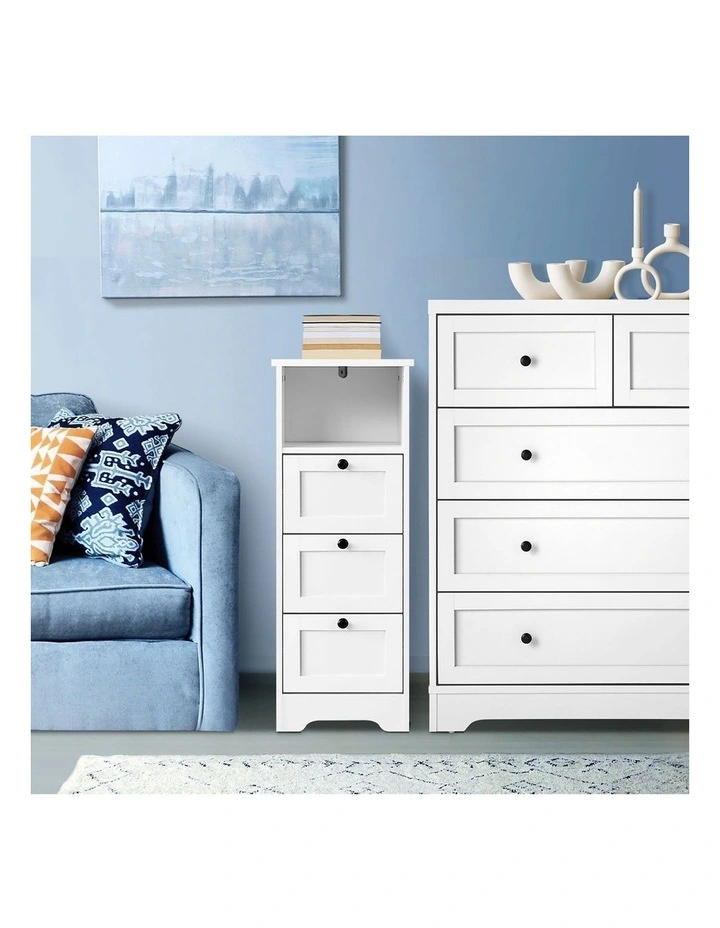 Oikiture 2PCS Dresser Tallboy Chest of Drawers Storage Cabinet image 5