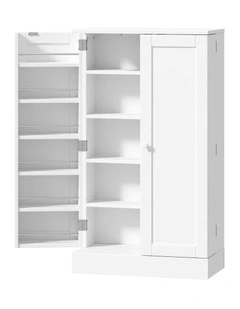 Oikiture Buffet Sideboard Storage Cabinet White
