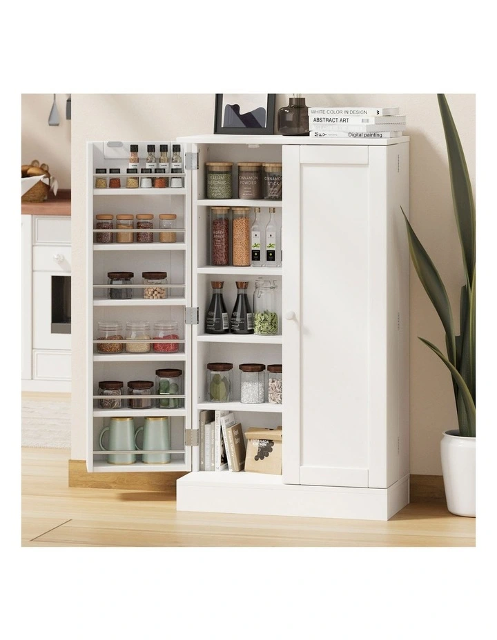 Oikiture Buffet Sideboard Storage Cabinet White image 4