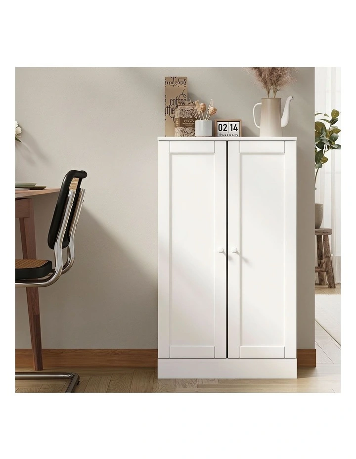 Oikiture Buffet Sideboard Storage Cabinet White image 7