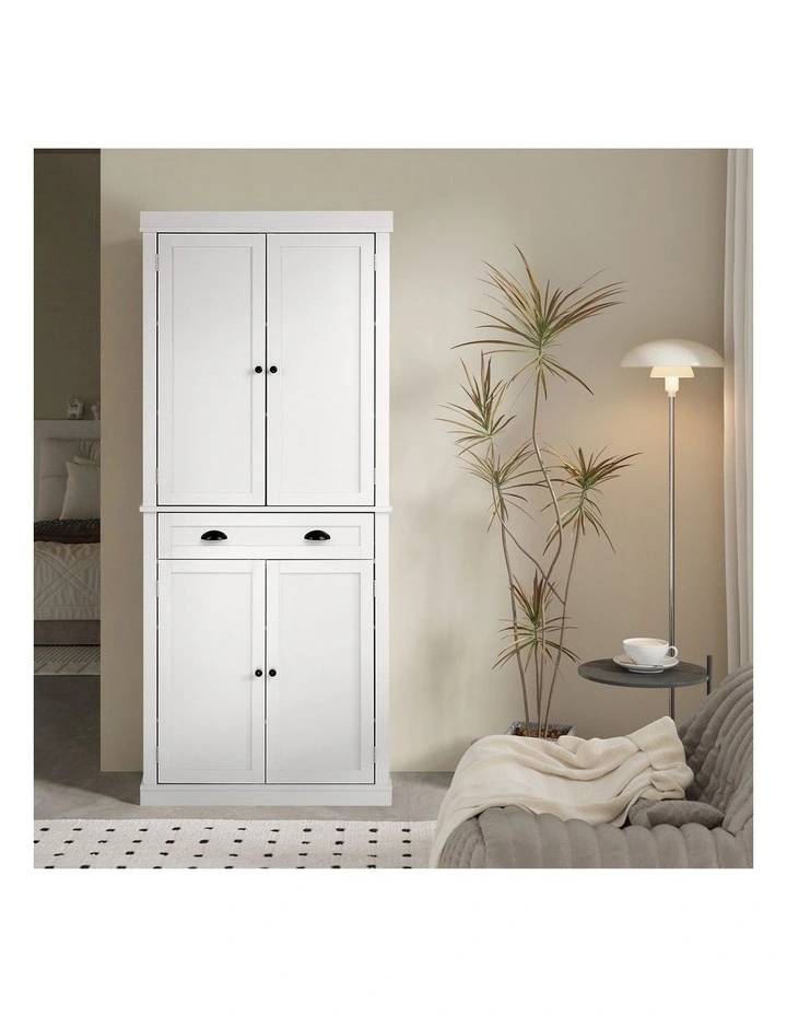 Oikiture Buffet Sideboard Storage Cabinet Cupboard 6-Tier Shelf image 7