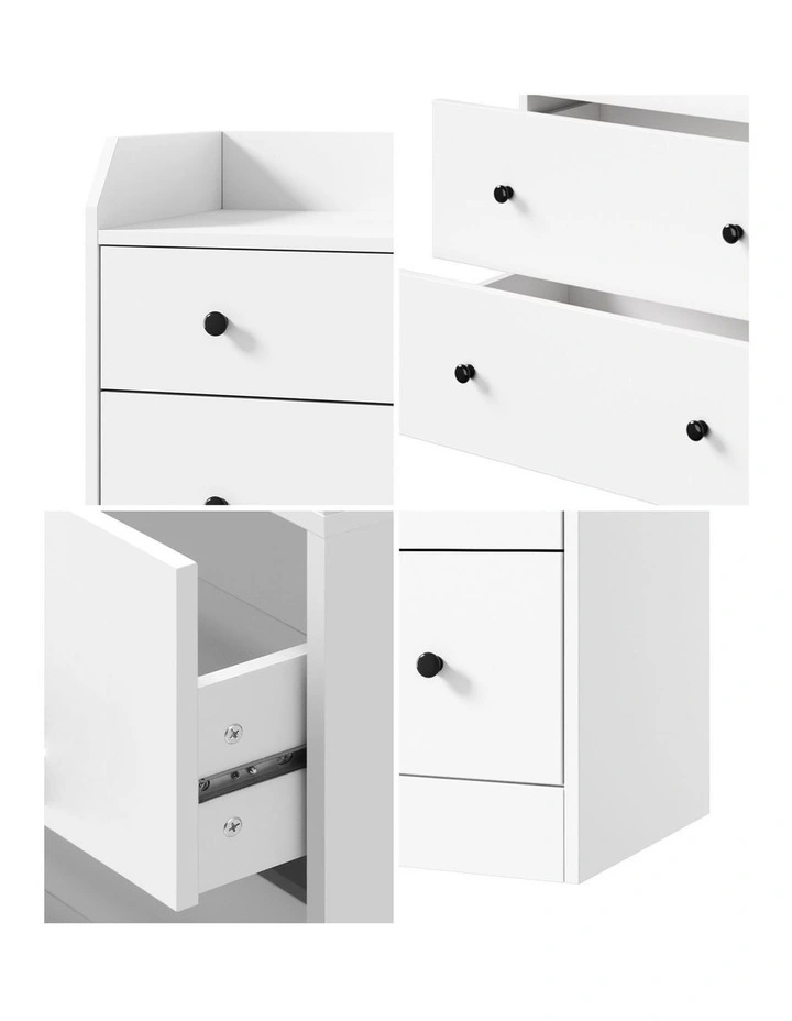 Oikiture Buffet Sideboard Storage Cabinet 6 Drawers image 6