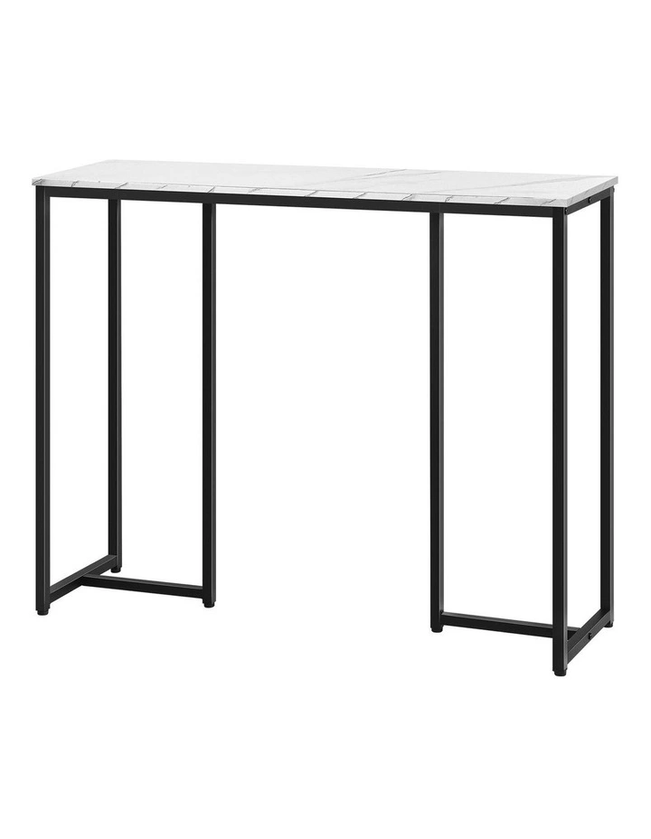 Oikiture Console Table Hallway Entry Side Tables Marble Effect Hall Display image 1