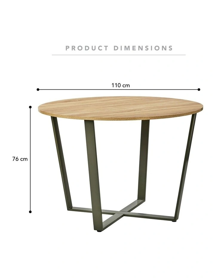 Cooper & Co. Arizona 110cm Dining Table Olive image 3