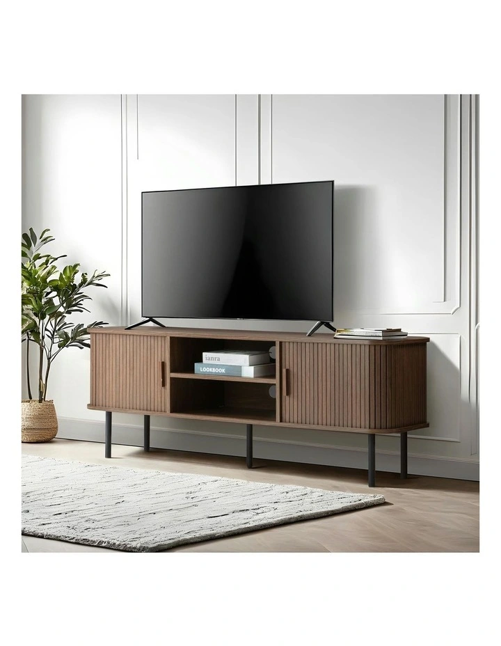 Cooper & Co. Haven Sliding Door Entertainment Unit Walnut image 2