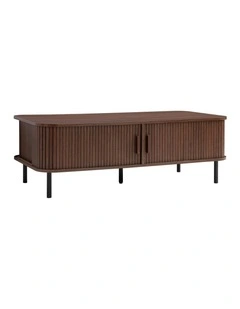 Cooper & Co. Haven Sliding Door Coffee Table Walnut