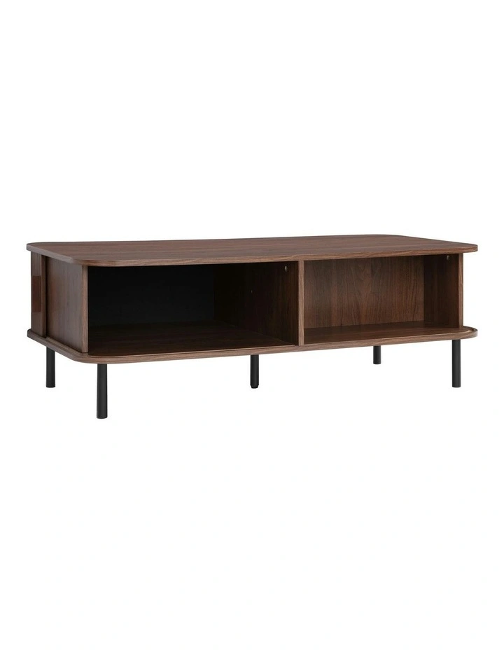 Cooper & Co. Haven Sliding Door Coffee Table Walnut image 4