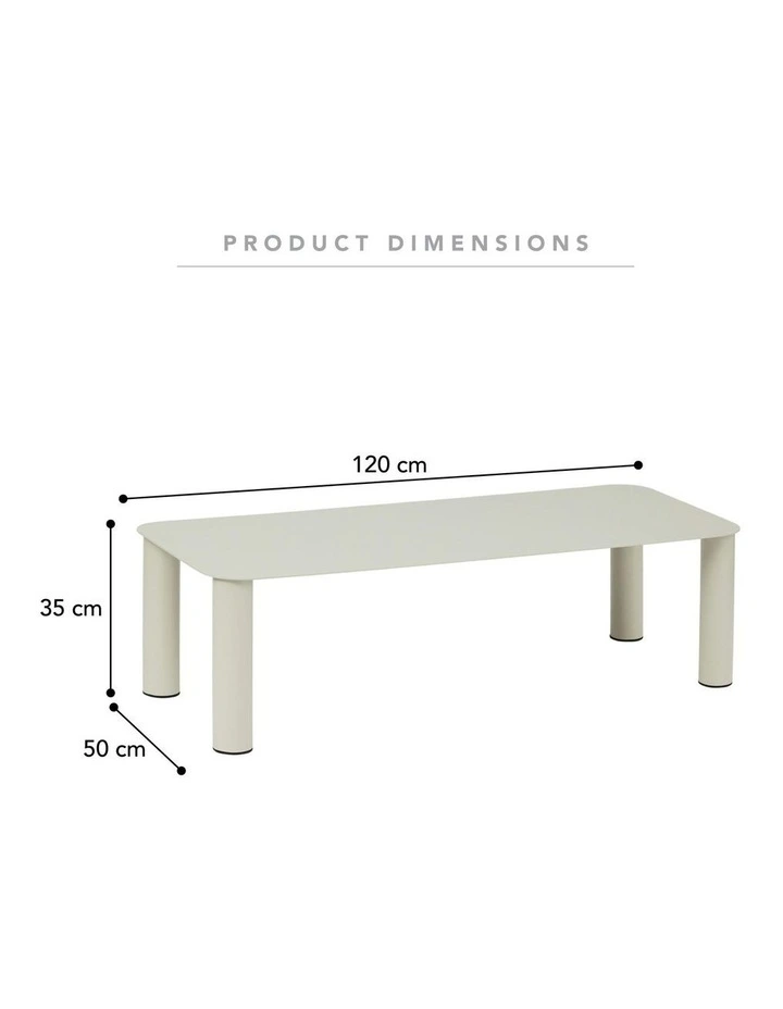 Cooper & Co. Maison 120cm Metal Coffee Table White image 3