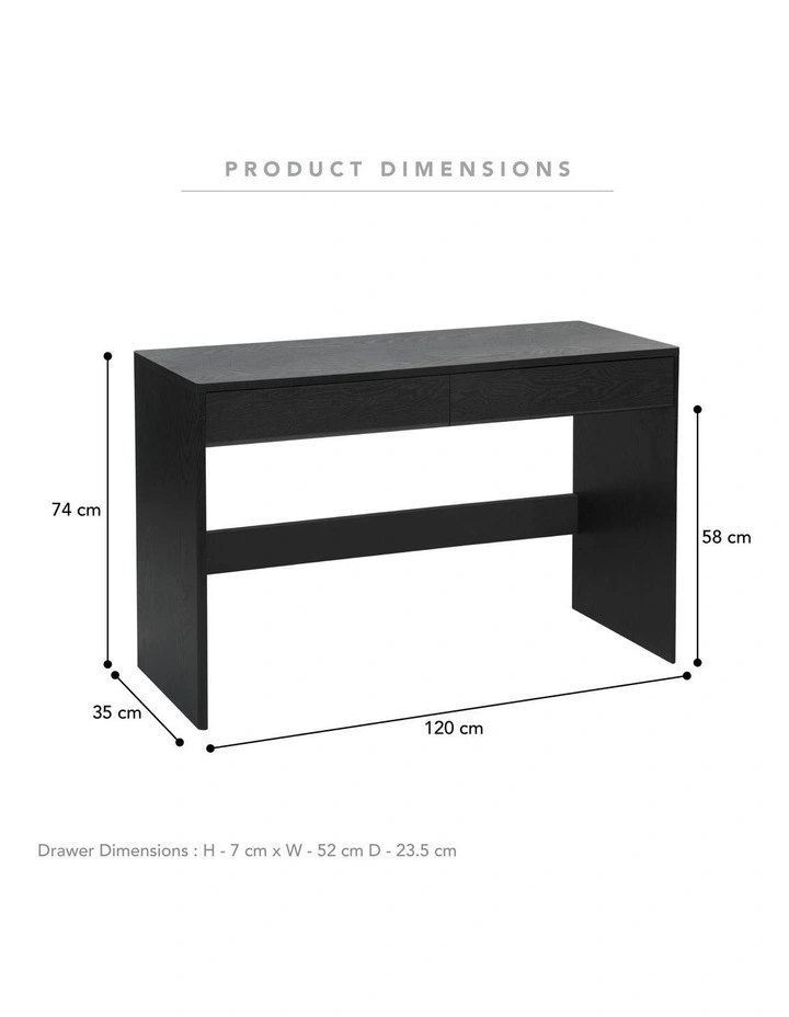 Cooper & Co. Oxford Console Table Black image 3