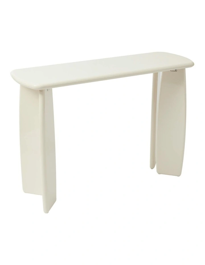 Cooper & Co. Charlie 110cm Gloss Console Table Cream image 1