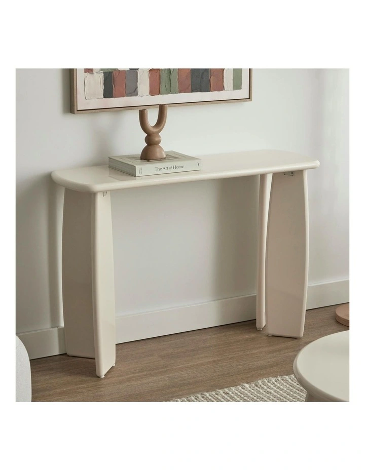 Cooper & Co. Charlie 110cm Gloss Console Table Cream image 2