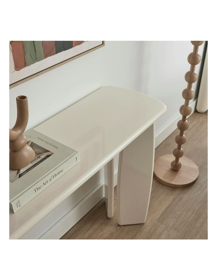 Cooper & Co. Charlie 110cm Gloss Console Table Cream image 5