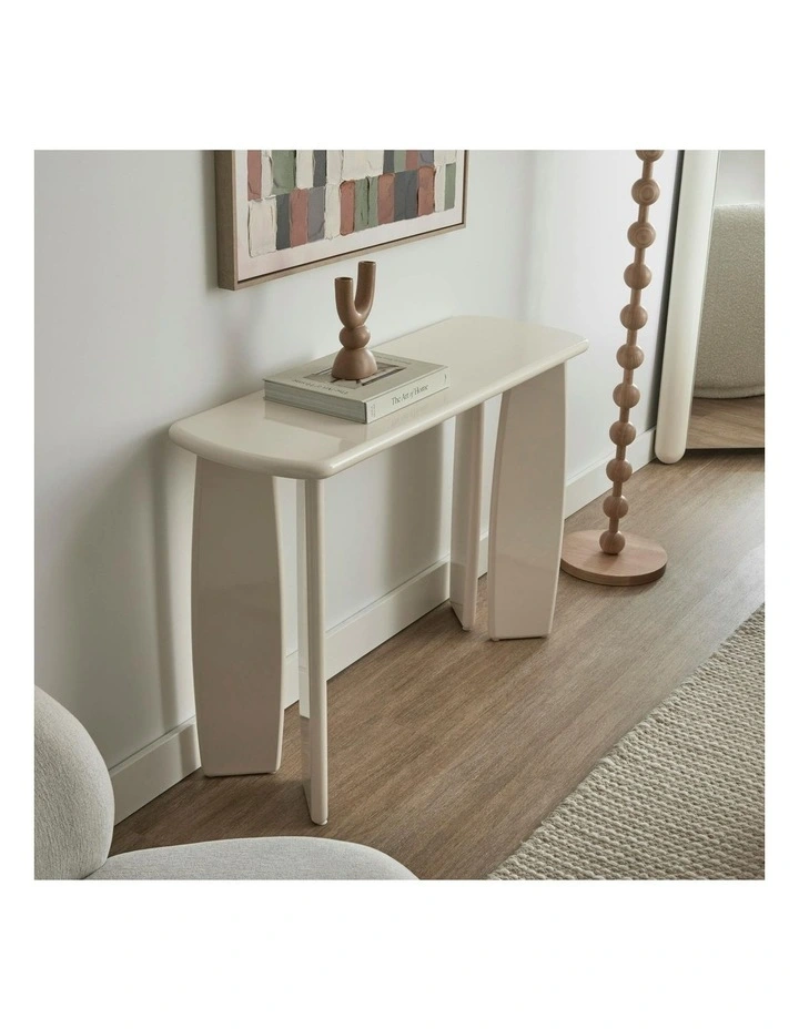 Cooper & Co. Charlie 110cm Gloss Console Table Cream image 7