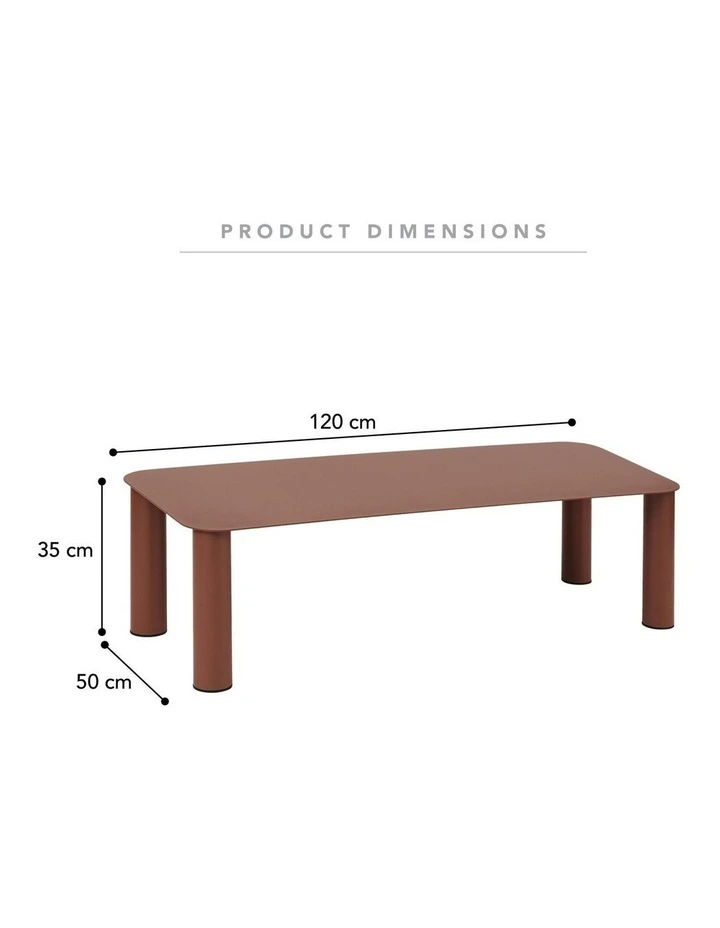 Cooper & Co. Maison 120cm Metal Coffee Table Mocha image 3