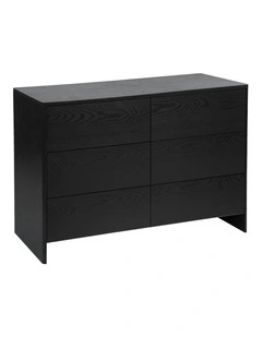 Cooper & Co. Oxford Chest of 6 Drawers Black