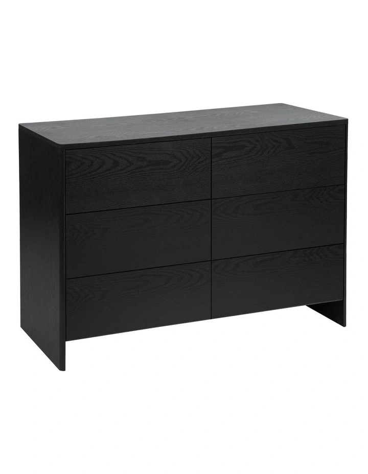Cooper & Co. Oxford Chest of 6 Drawers Black image 1