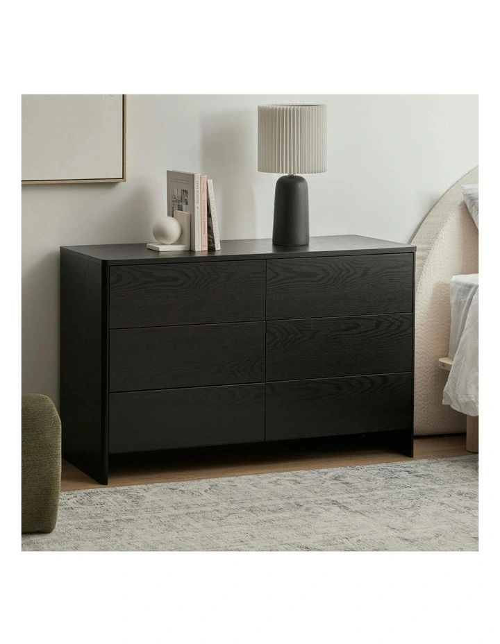Cooper & Co. Oxford Chest of 6 Drawers Black image 2