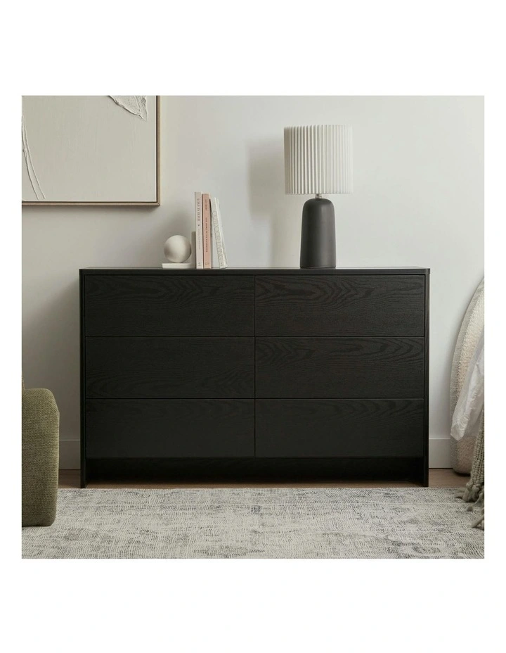Cooper & Co. Oxford Chest of 6 Drawers Black image 4