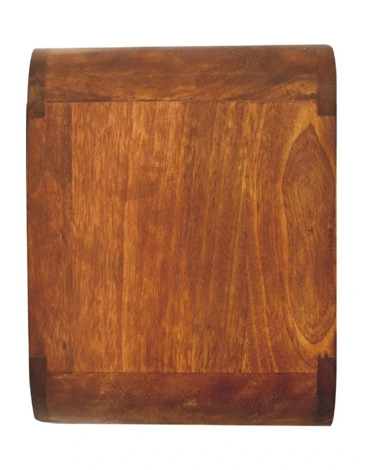 Artisan Furniture Solid Wood Mini Curve Floating Bedside, 1 Drawer, 1 Shelf, Brown image 6