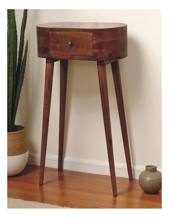 Artisan Furniture Solid Wood Mini Albion Chestnut Console, Brown image 3