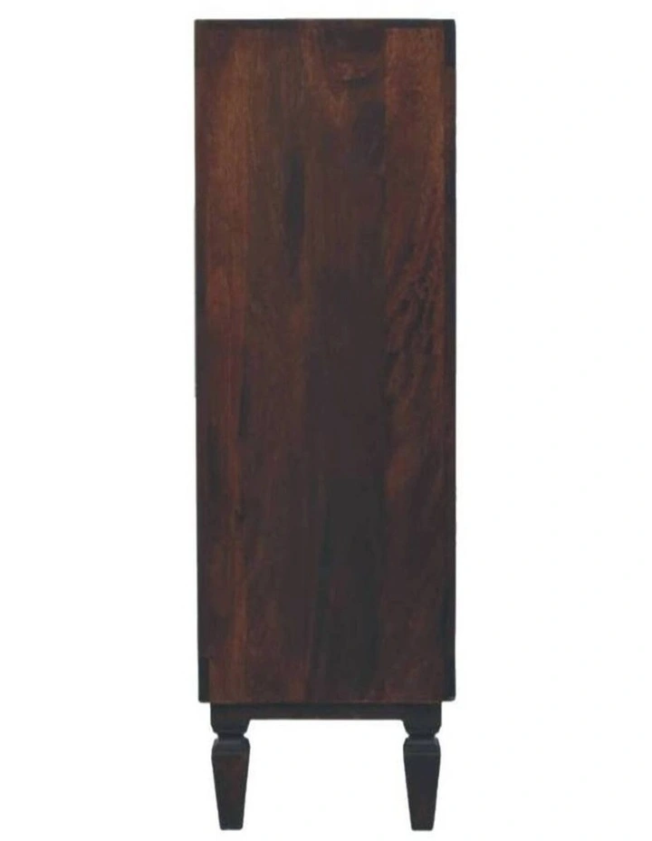 Artisan Furniture Solid Wood Cadiz Carved Drawer Chest, 3 Drawers,  Dark Brown image 6