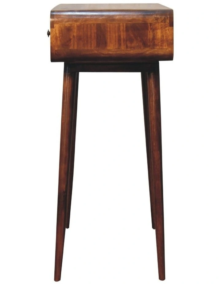 Artisan Furniture Solid Wood Curved Chestnut Writing Desk,  Brown,  1Drawer image 6