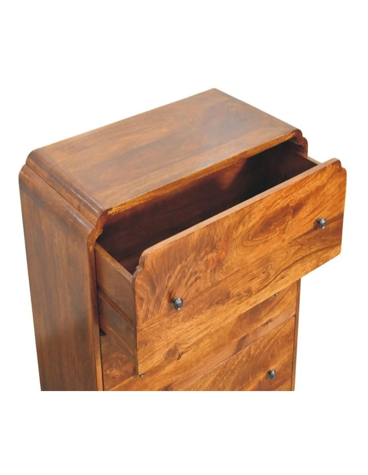Artisan Furniture Solid Wood Newton Chestnut 3 Drawer Chest, Brown image 5
