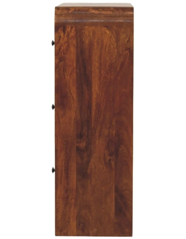 Artisan Furniture Solid Wood Newton Chestnut 3 Drawer Chest, Brown image 6