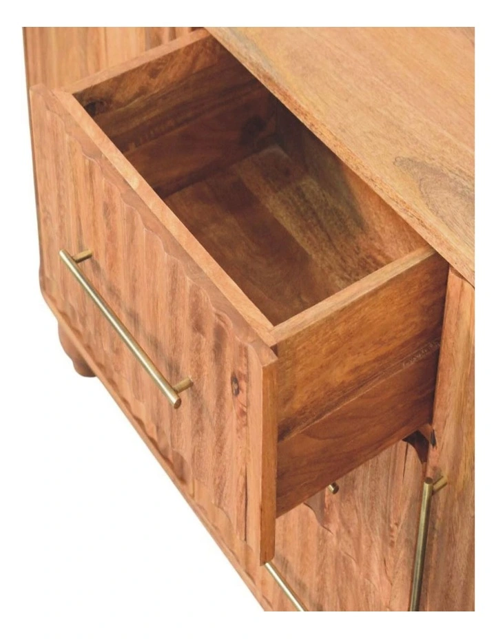 Artisan Furniture Solid Wood Montara Sideboard, 3 Drawers & 2 Doors, Brown image 5