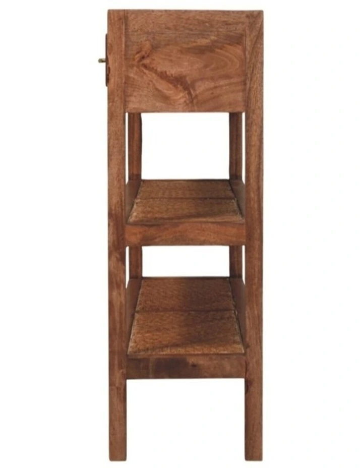 Artisan Furniture Solid Wood Saffron Rattan Console, 2 Drawers & 2 shelfs, Beige image 6
