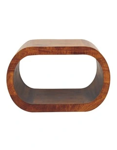 Artisan Furniture Solid Wood Amaya Coffee Table, 1 Open Slot, Dark Brown