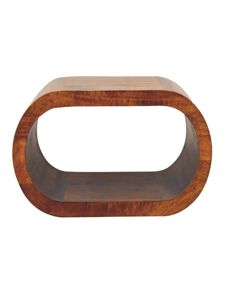 Artisan Furniture Solid Wood Amaya Coffee Table, 1 Open Slot, Dark Brown image 1
