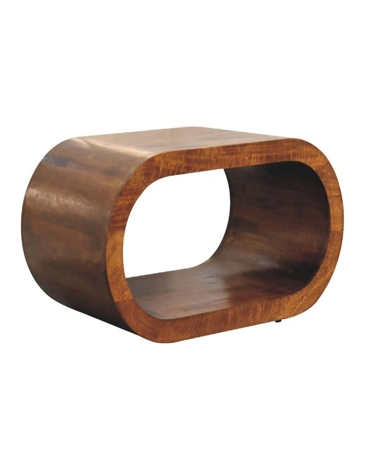 Artisan Furniture Solid Wood Amaya Coffee Table, 1 Open Slot, Dark Brown image 3