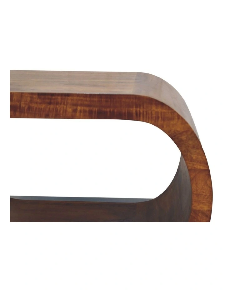Artisan Furniture Solid Wood Amaya Coffee Table, 1 Open Slot, Dark Brown image 4