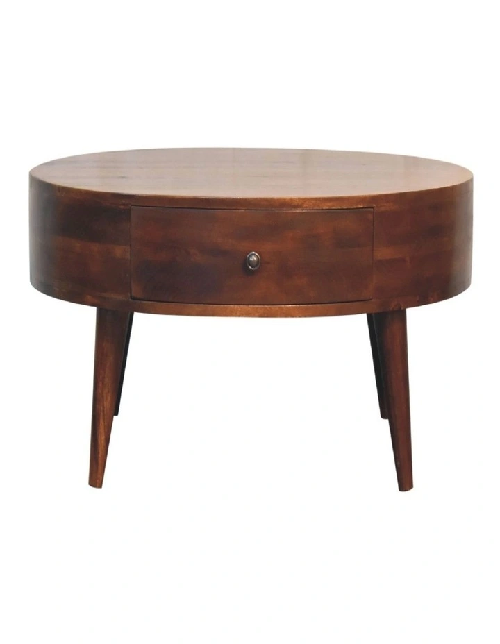 Artisan Furniture Solid Wood Odyssey Coffee Table, 2 Drawers, Brown image 1
