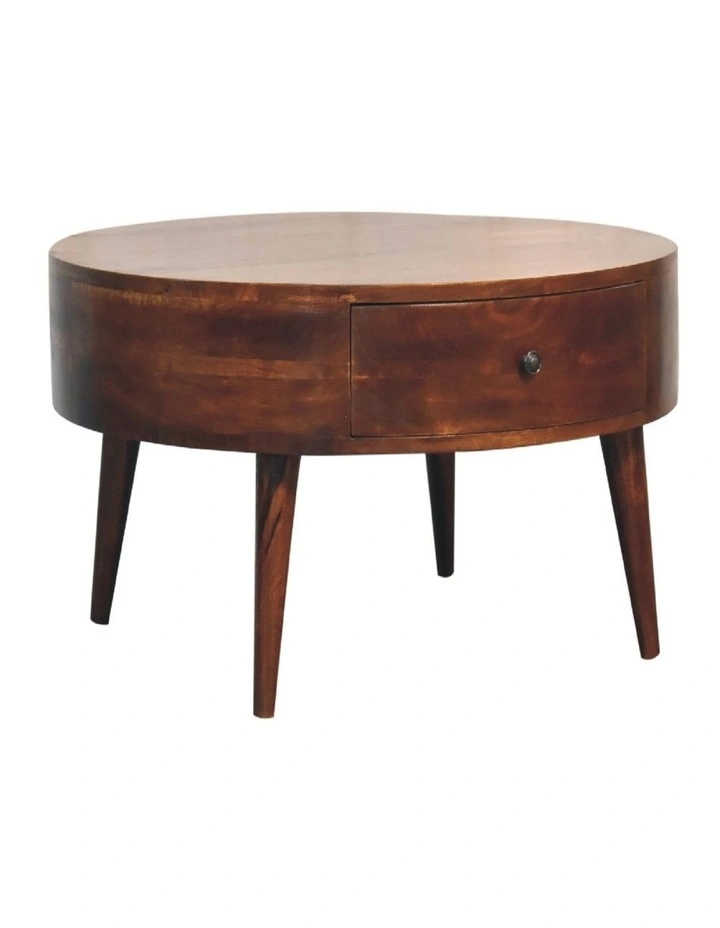 Artisan Furniture Solid Wood Odyssey Coffee Table, 2 Drawers, Brown image 3