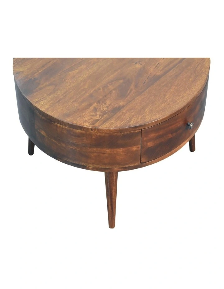 Artisan Furniture Solid Wood Odyssey Coffee Table, 2 Drawers, Brown image 4
