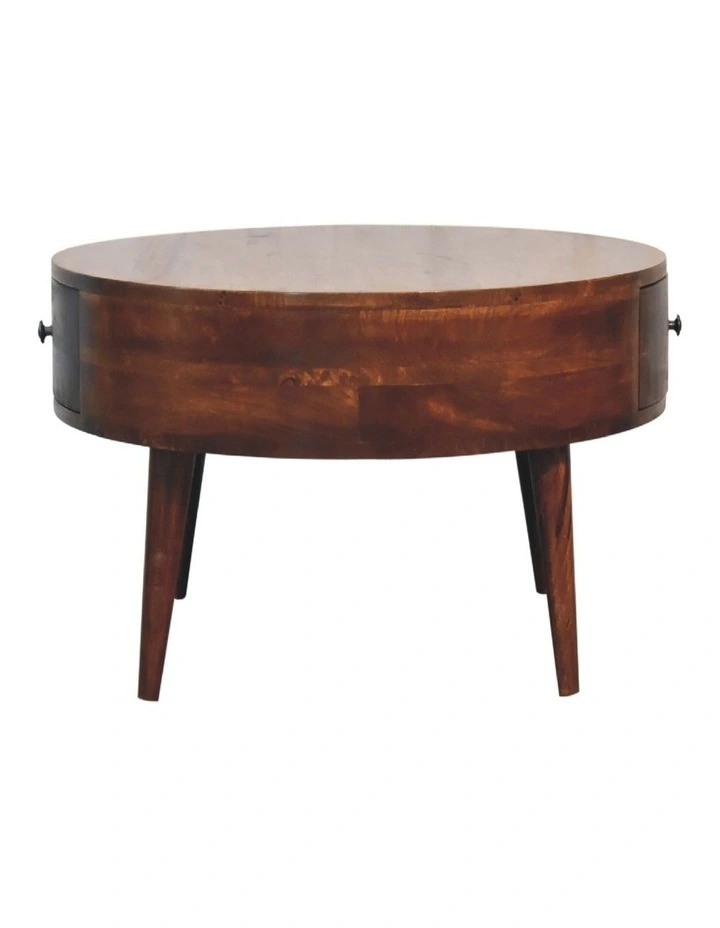 Artisan Furniture Solid Wood Odyssey Coffee Table, 2 Drawers, Brown image 6