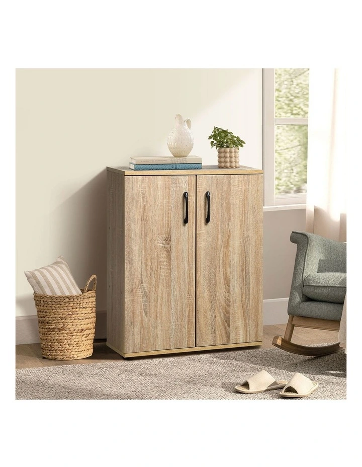 Oikiture Bathroom Storage Cabinet Sideboard Freestanding Cupboard Organiser image 5