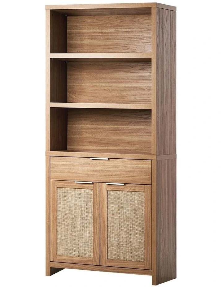 Oikiture Display Shelf Bookshelf Bookcase Adjustable Storage Cabinet 5 Tier image 1