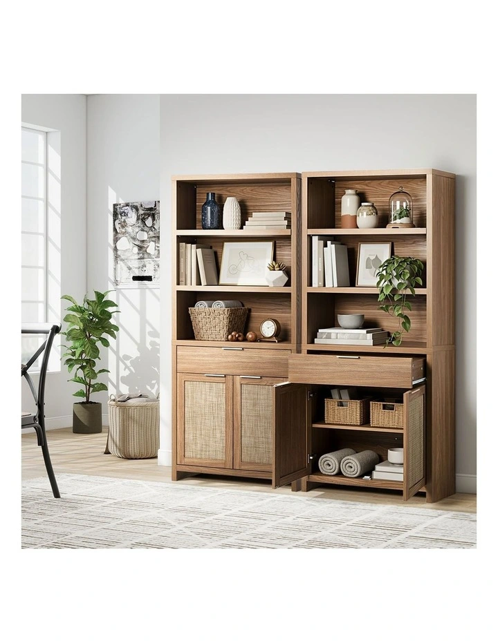 Oikiture Display Shelf Bookshelf Bookcase Adjustable Storage Cabinet 5 Tier image 5