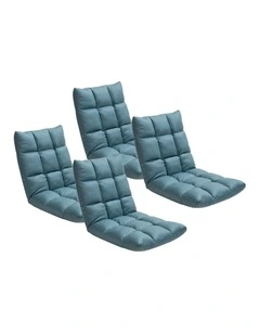 SOGA 4X Green Lounge Floor Recliner Adjustable Gaming Sofa Bed Foldable Indoor Outdoor Backrest