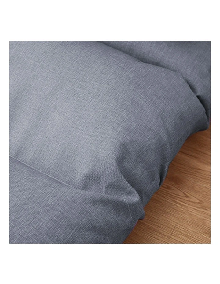 SOGA 2X Grey Foldable Floor Recliner Chair image 5