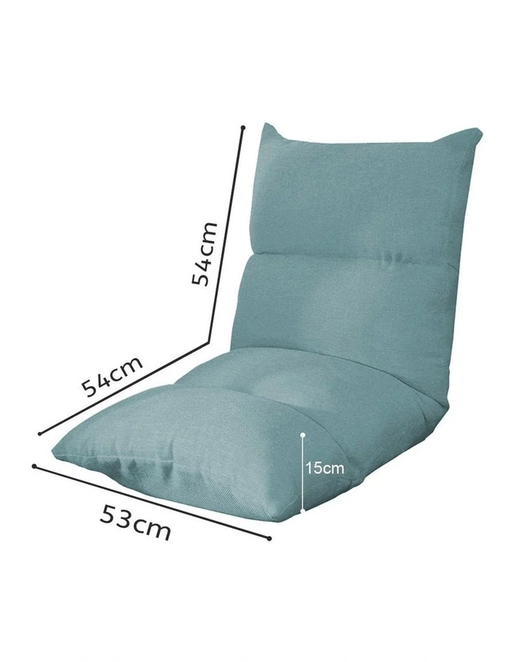 SOGA 2X Mint Green Foldable Floor Recliner Chair image 2