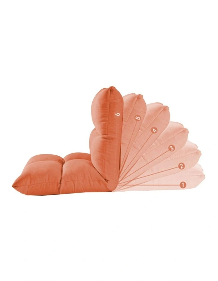 SOGA 2X Orange Foldable Floor Recliner Chair image 2
