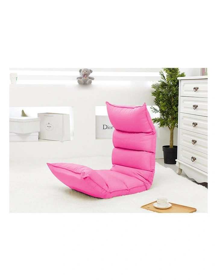 SOGA 4X Pink Foldable Tatami Floor Recliner Sofa image 3