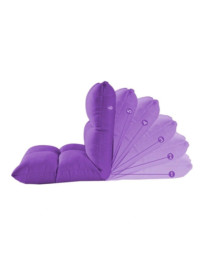 SOGA 2X Purple Foldable Floor Recliner Chair image 3