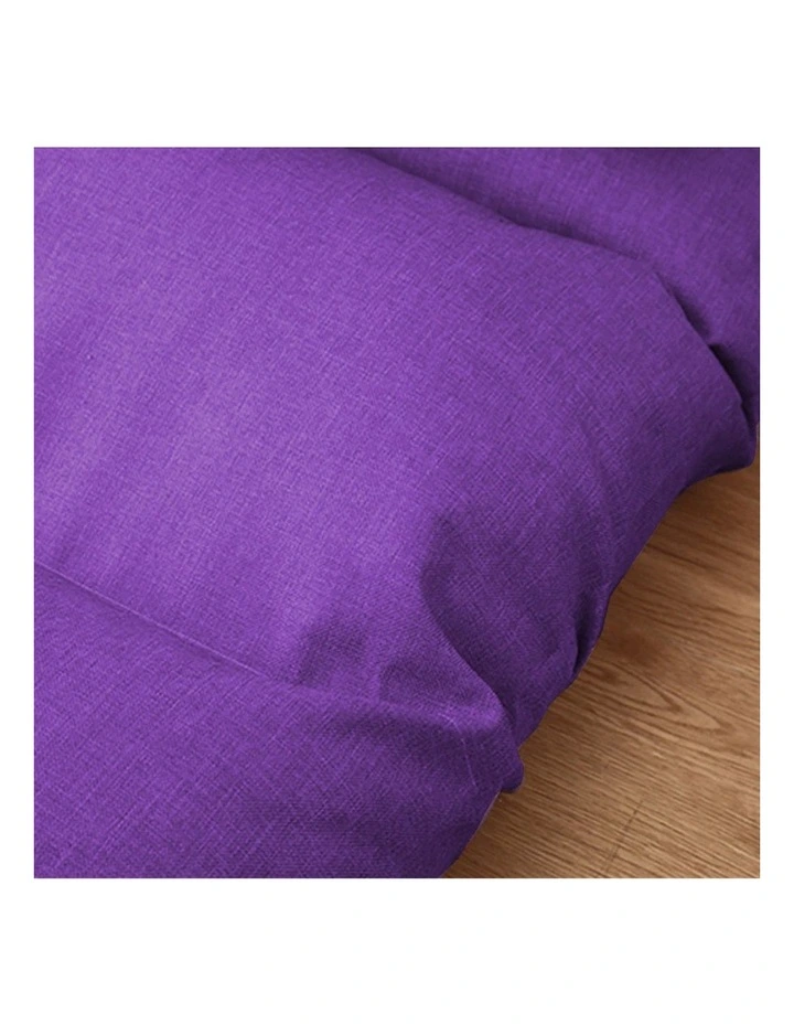 SOGA 4X Purple Foldable Floor Recliner Chair image 5